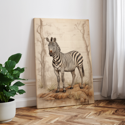 wandbilder-tiere-leinwand-poster-zebra-2x3