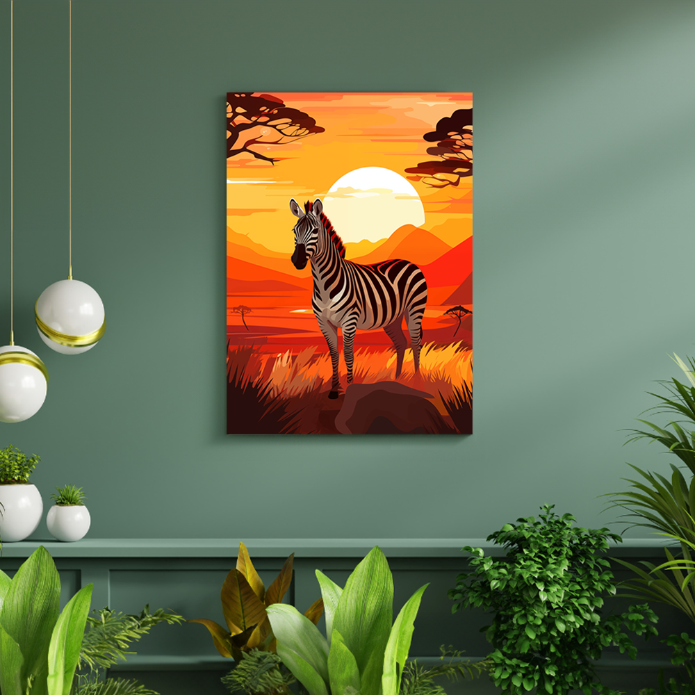  wandbilder-tiere-leinwand-poster-zebra-DIN