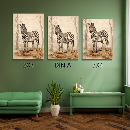 wandbilder-tiere-leinwand-poster-zebra-leinwand-collage